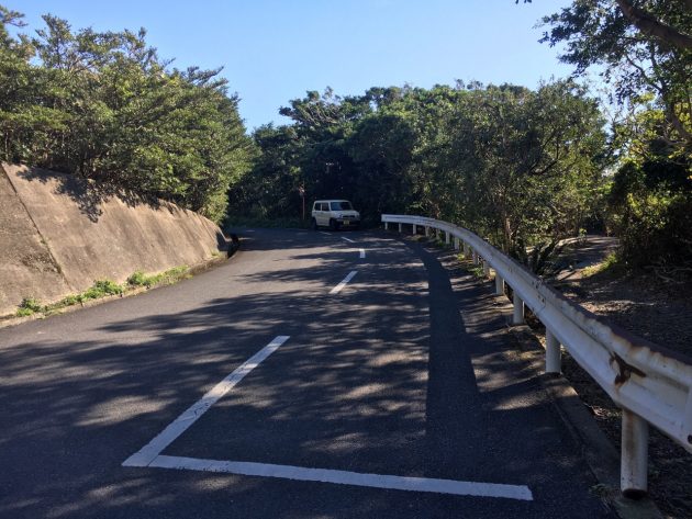 平内海中温泉の駐車場