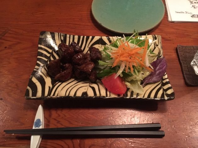散歩亭の鹿肉料理