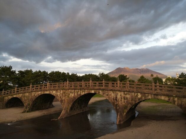 石橋記念公園からの桜島