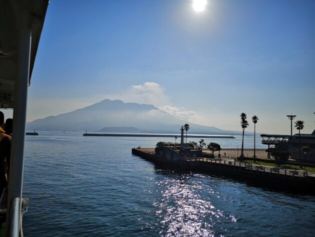 桜島フェリーからの桜島