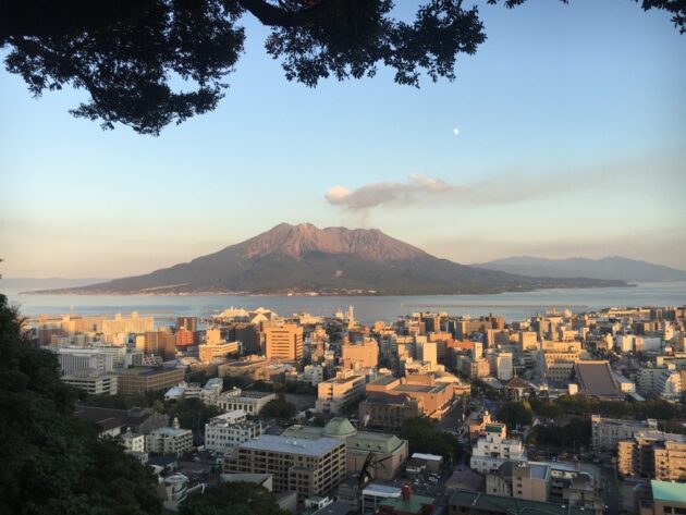 城山展望台からの桜島