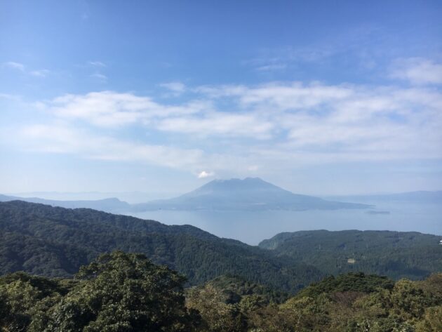 輝北うわば公園からの桜島