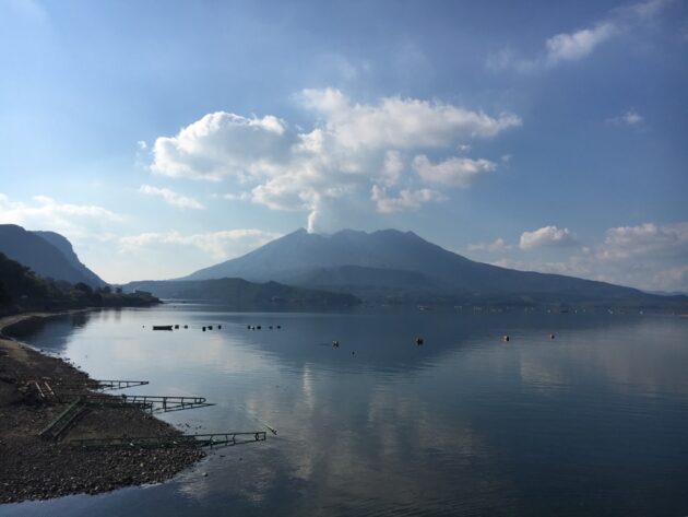 道の駅「たるみず」からの桜島