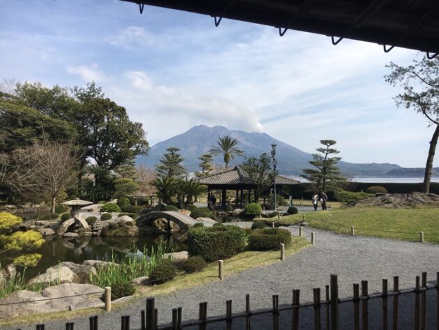 仙巌園からの桜島