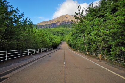 【湯之平展望所】道のりがまるで異世界への入り口！縁起の良いハート石も。